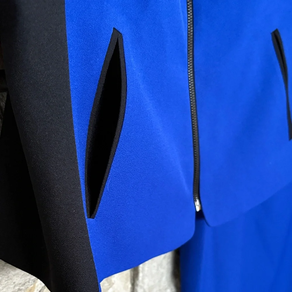 NWT Kasper Royal Blue and Black Women's Suit - Picture 13 of 16